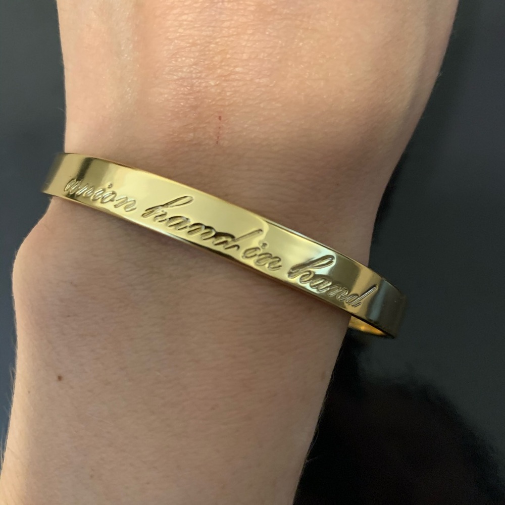 Alpha Phi AOE gold bracelet